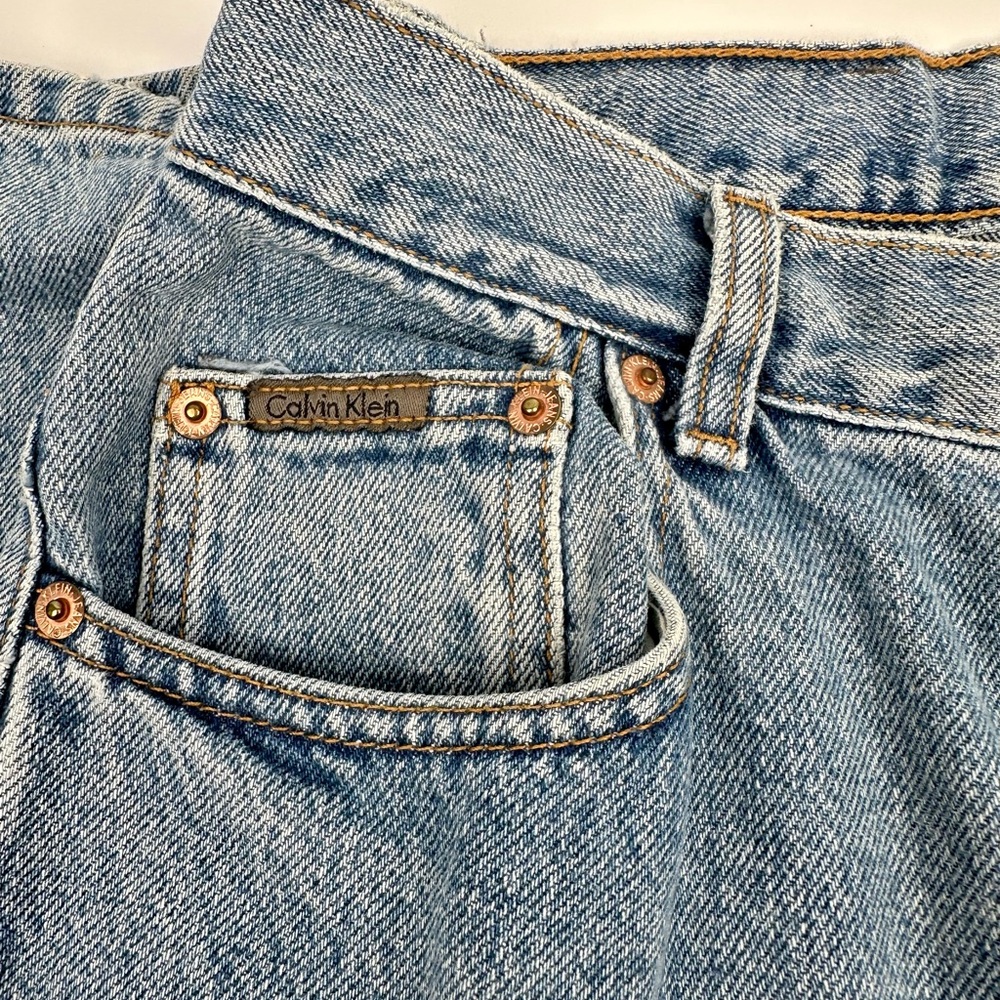 Vintage Calvin Klein Women's High Rise Easy Fit Jeans Size 8 BDXJ135 Made In USA - Picture 7 of 10